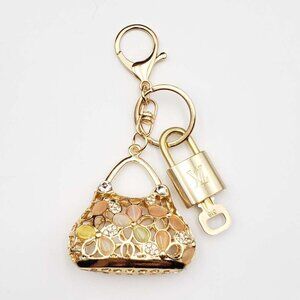 Authentic Louis Vuitton Lock & Key with unbranded Bagcharm, Keycharm 010526